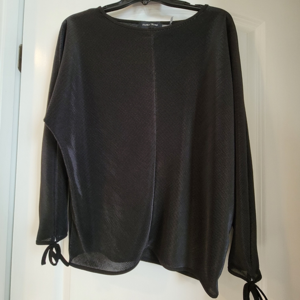 Ivanka Trump Black long sleeve top Small